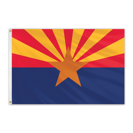 GLOBAL FLAGS UNLIMITED Arizona Outdoor Nylon Flag 2'x3' 200099